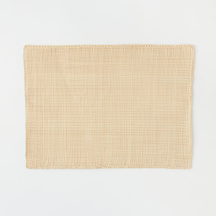Set of 6 Straw Placemats in Natural