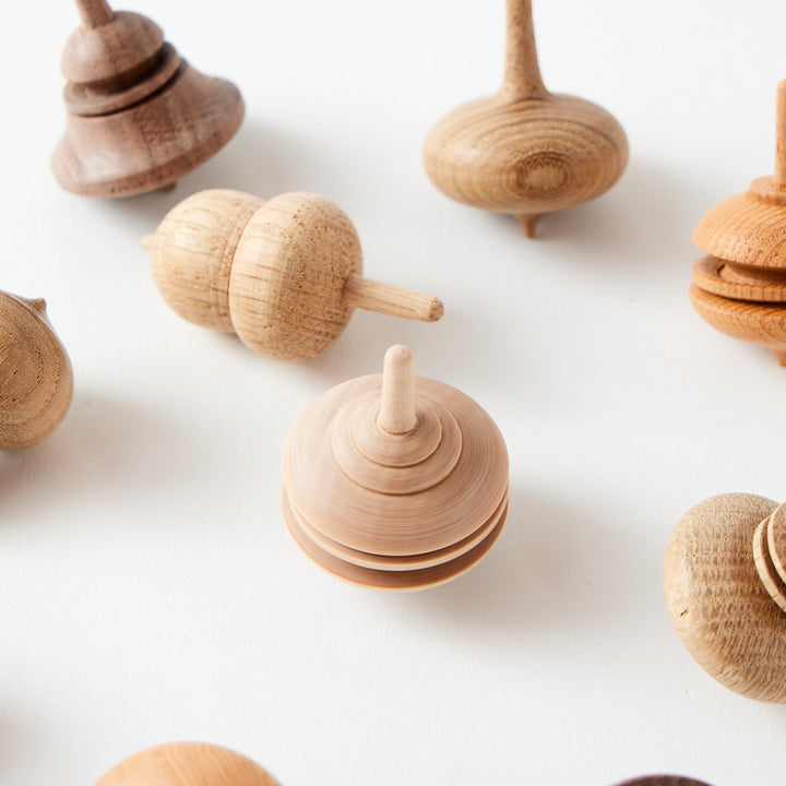 Wooden Spinning Tops