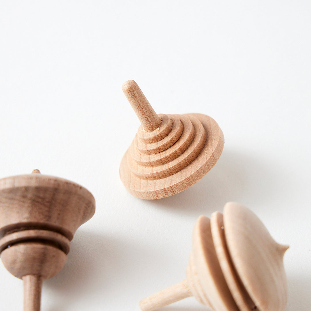 Wooden Spinning Tops