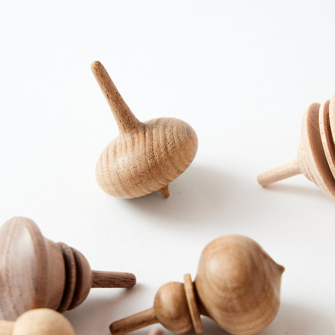 Wooden Spinning Tops