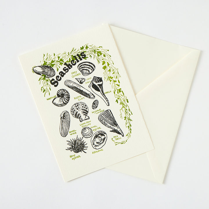 Letterpress "Seashells" Card