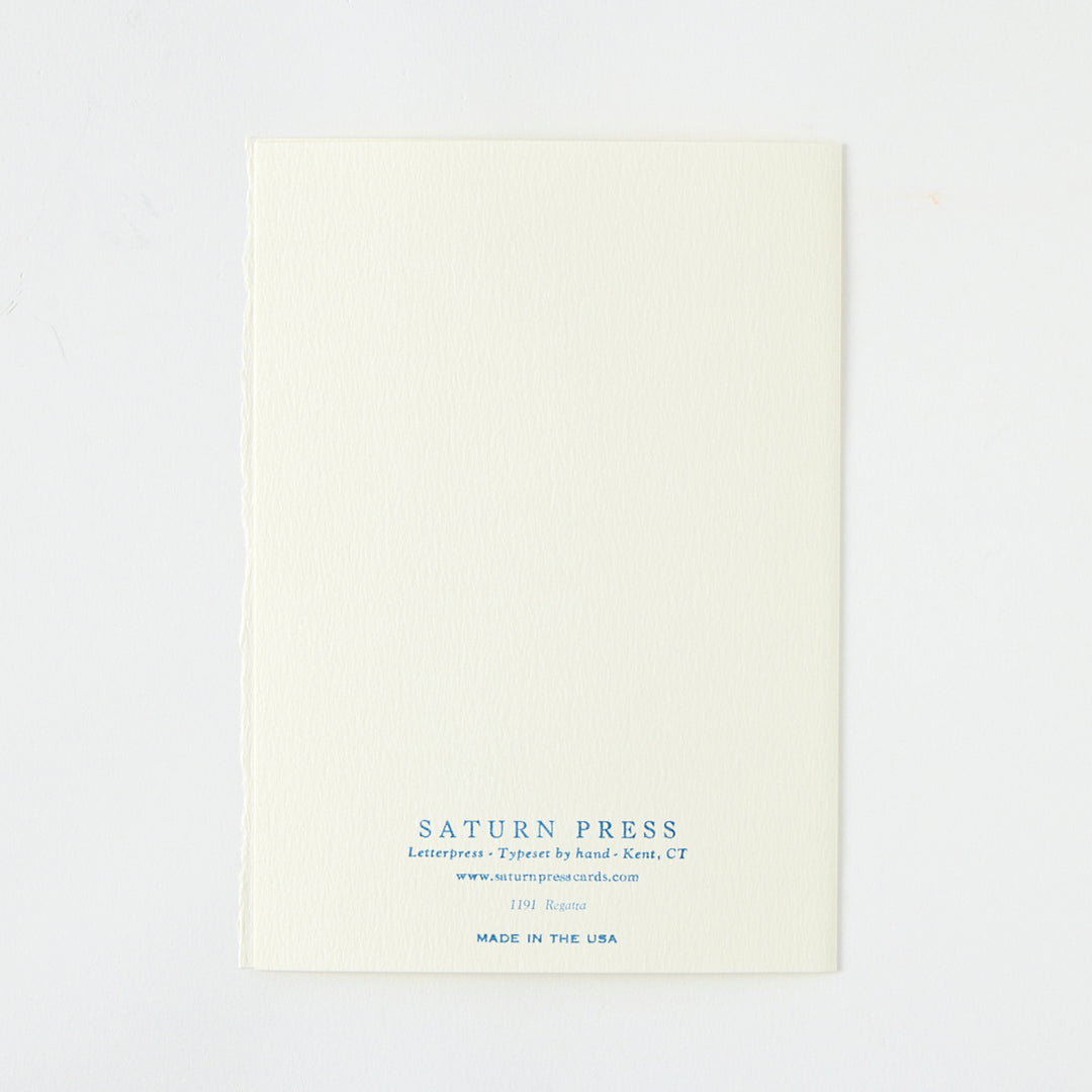 Letterpress "Regatta" Card