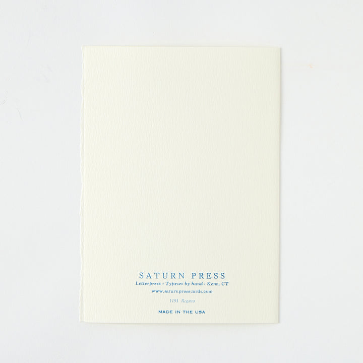 Letterpress "Regatta" Card