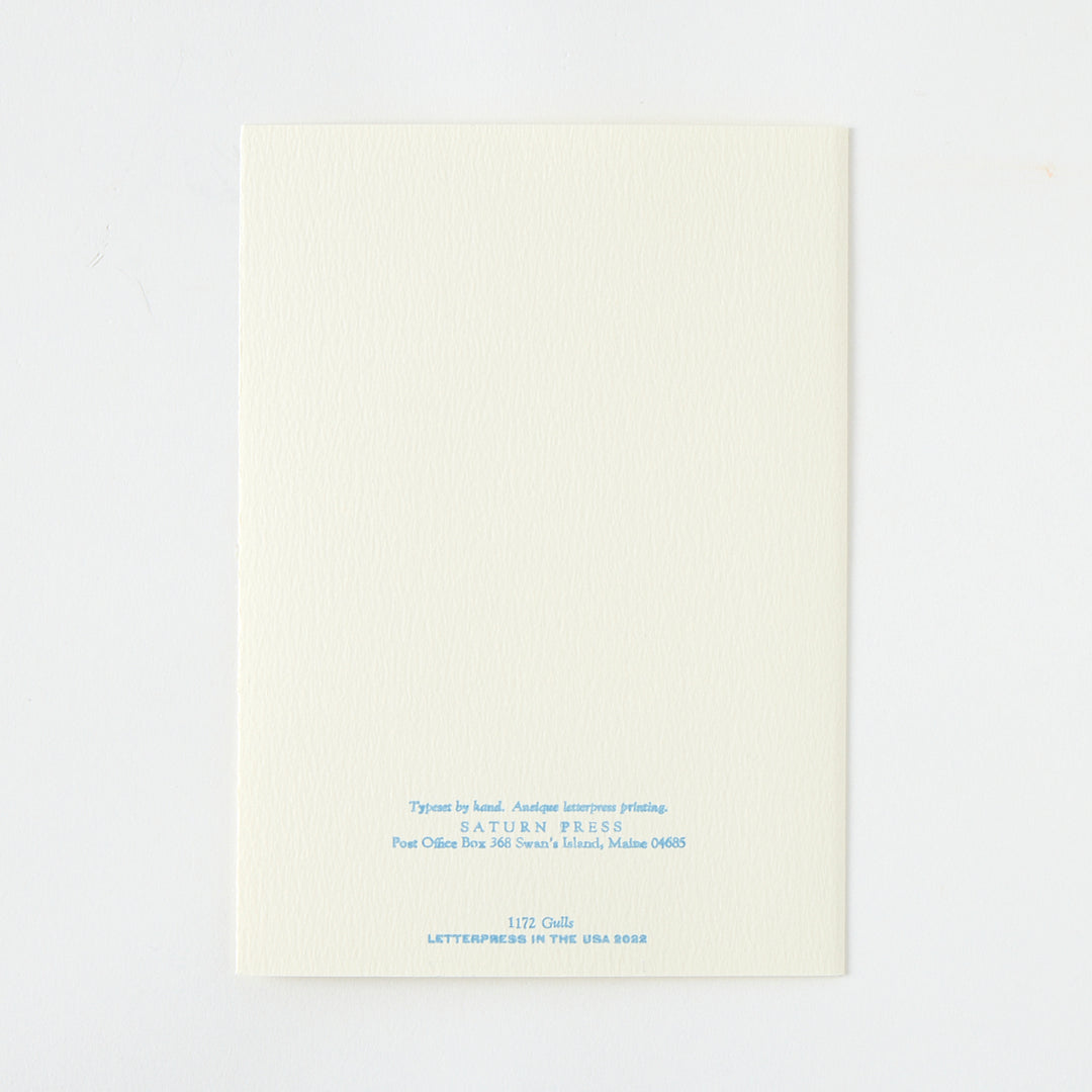 Letterpress "Gulls" Card