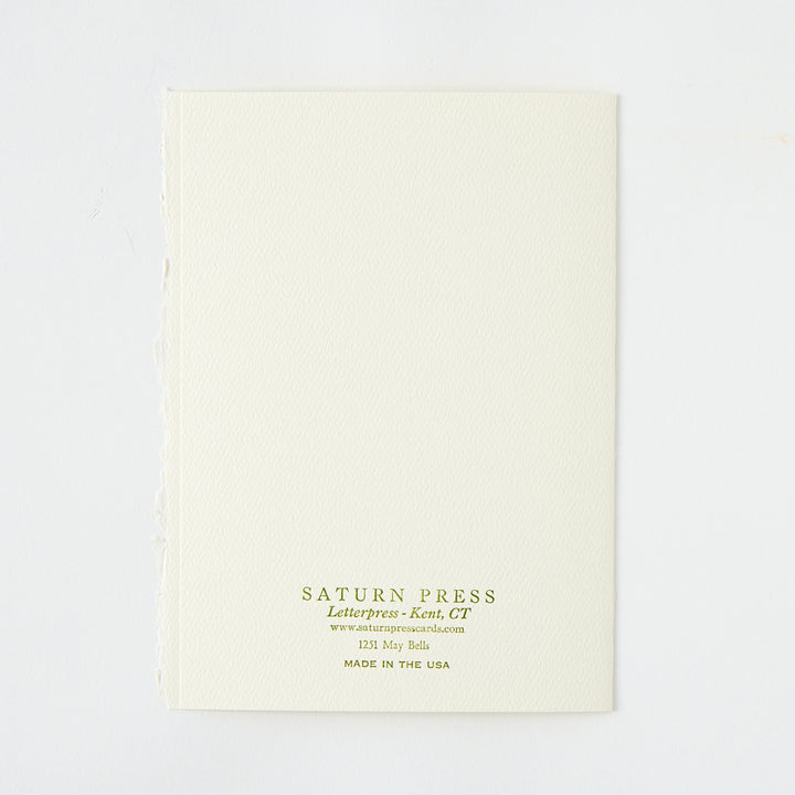 Letterpress "May Bells" Card