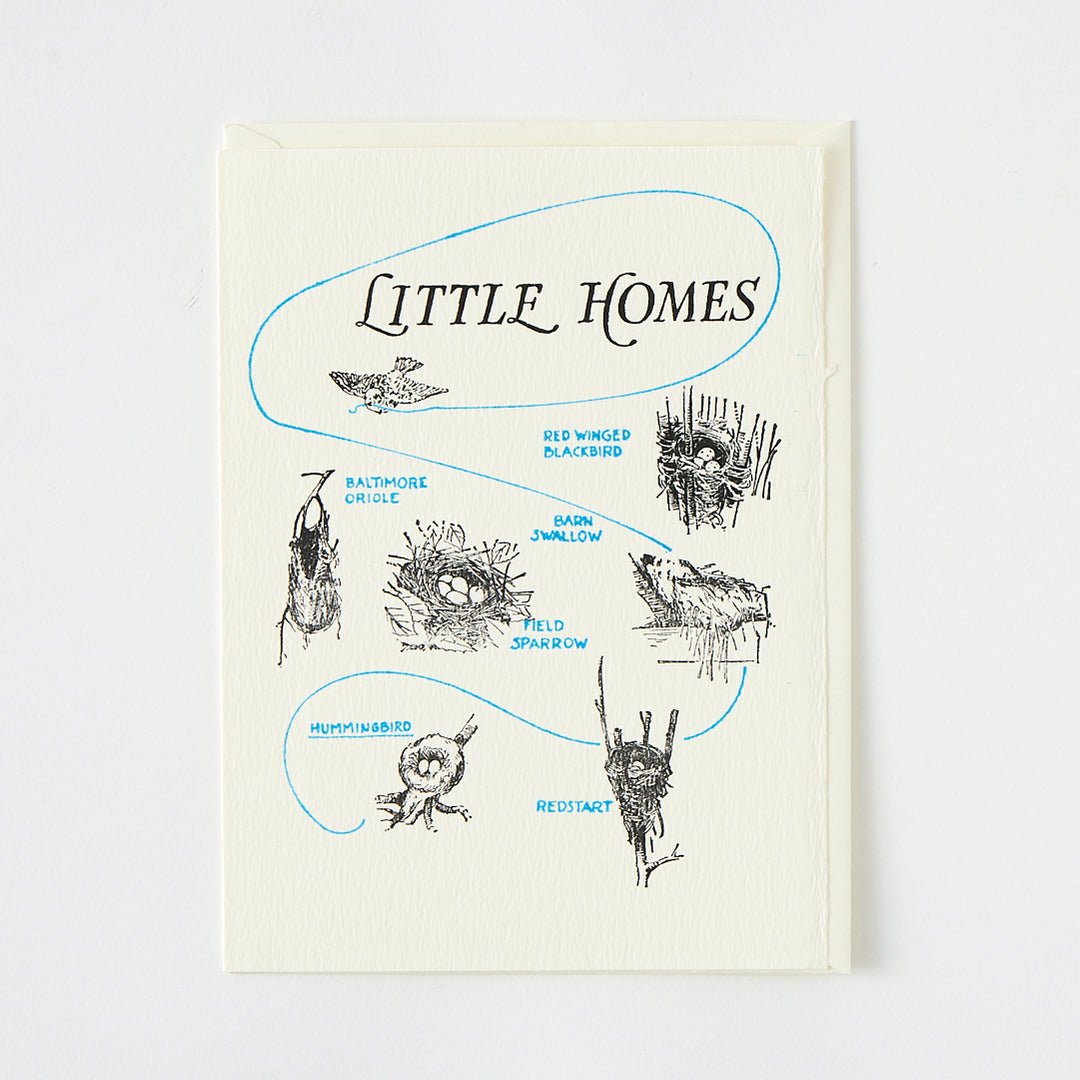 Letterpress "Little Homes" Card