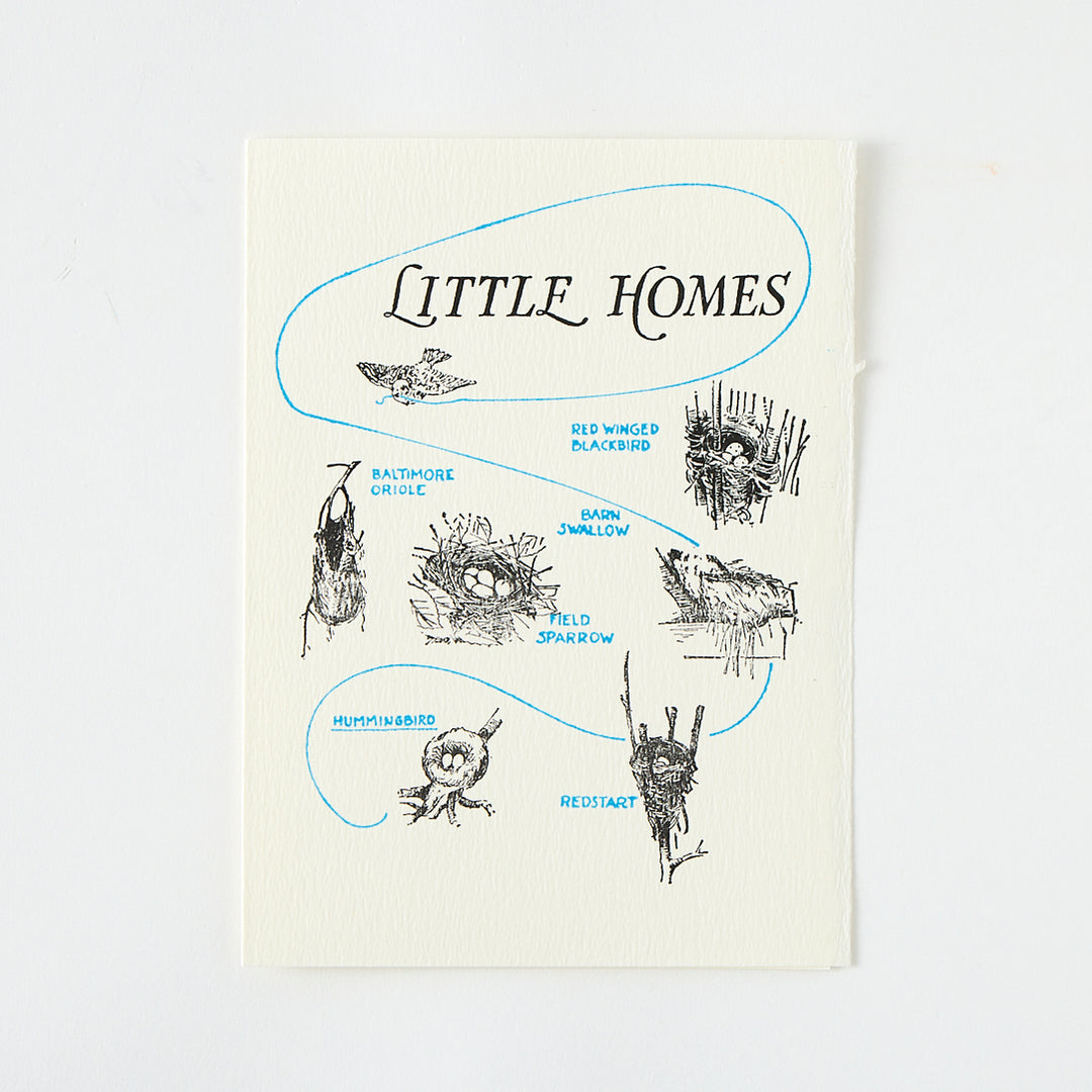Letterpress "Little Homes" Card