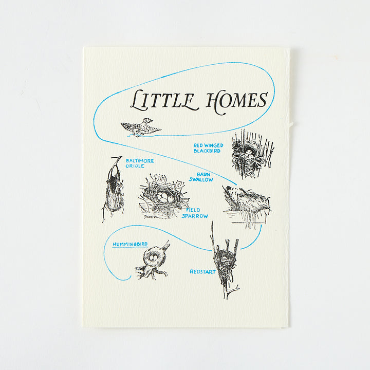 Letterpress "Little Homes" Card