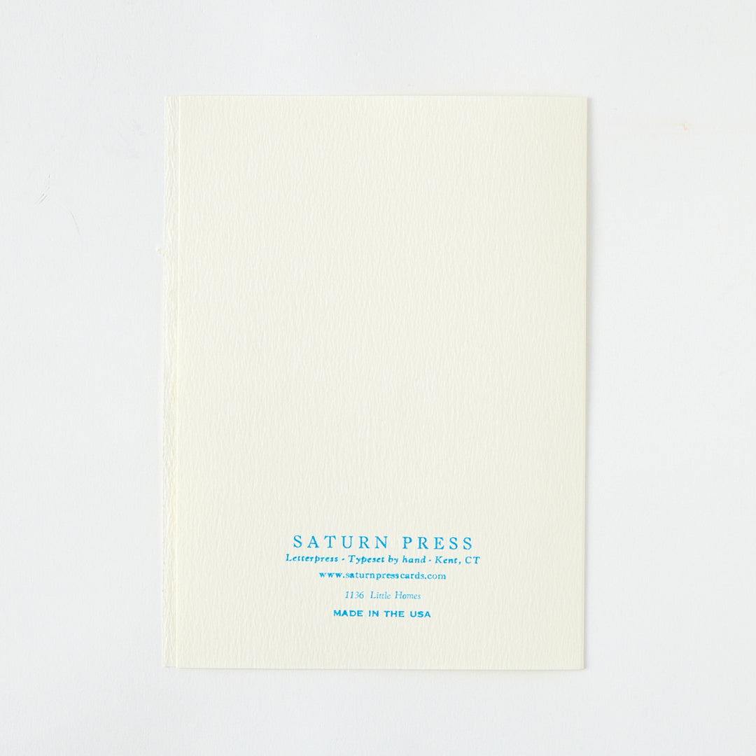 Letterpress "Little Homes" Card