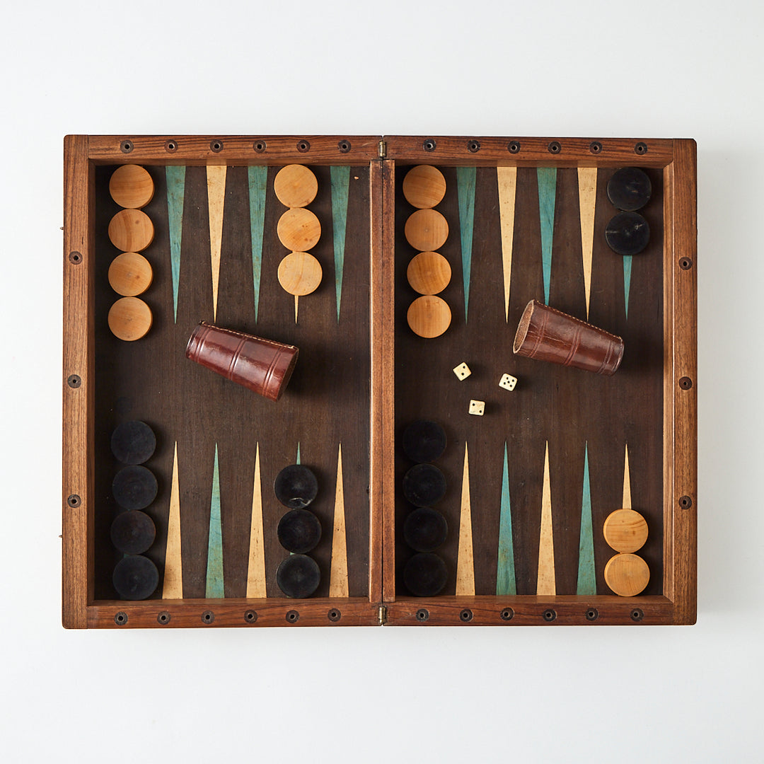 Antique Backgammon Board, Early 20th Century
