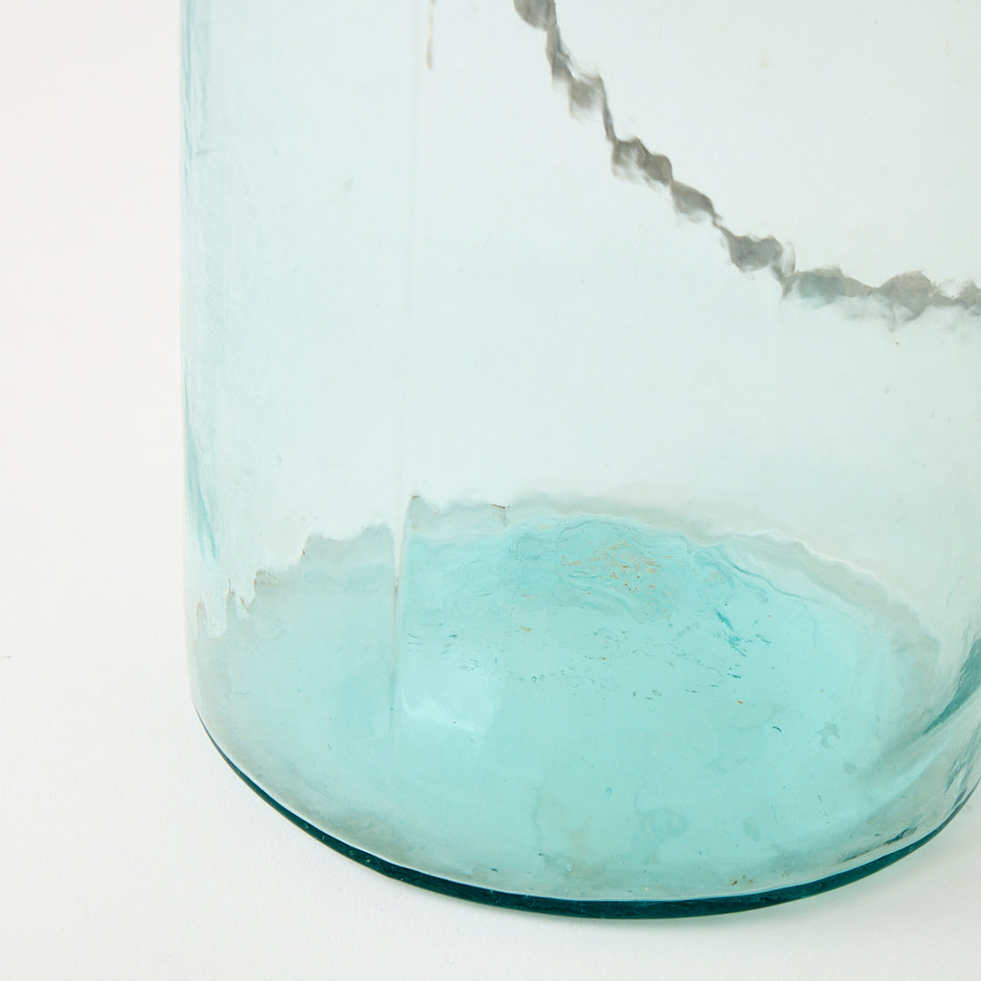 Antique Demijohn Lamp with Parchment Shade