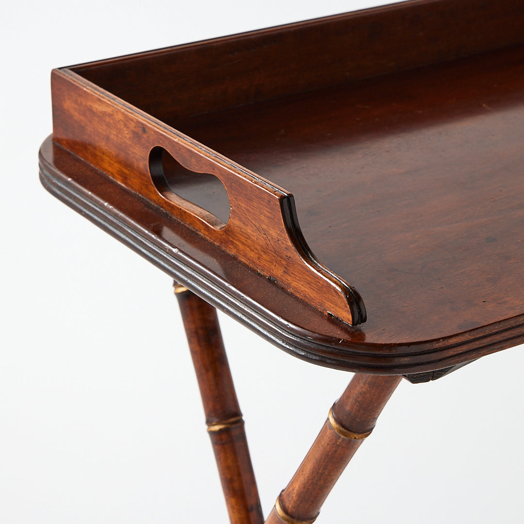 Antique Mahogany Tray Table