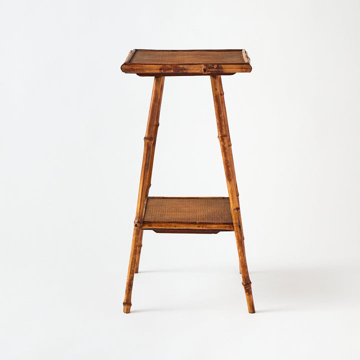 Antique Bamboo Side Table 2