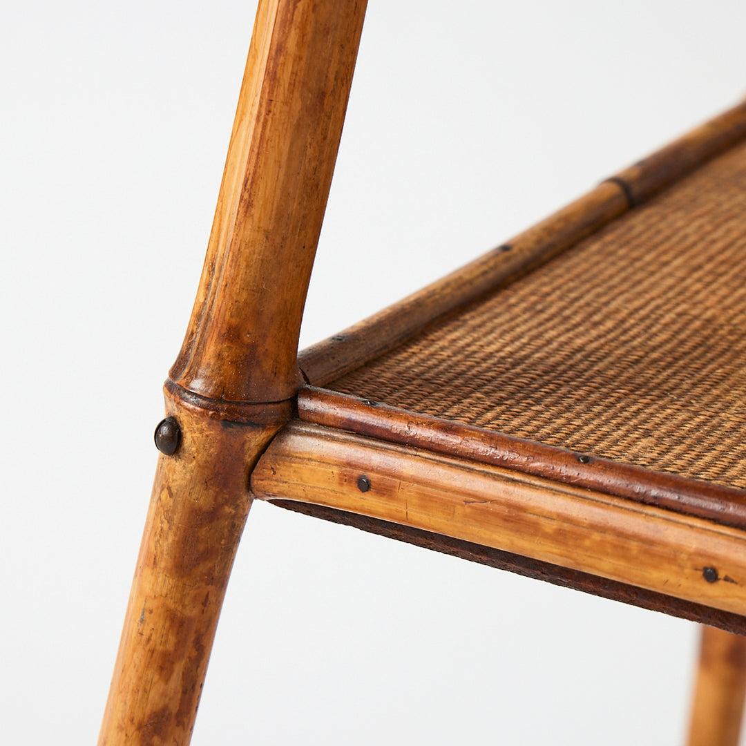 Antique Bamboo Side Table 2