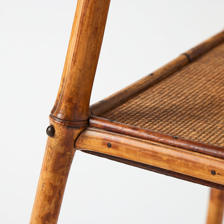 Antique Bamboo Side Table 2