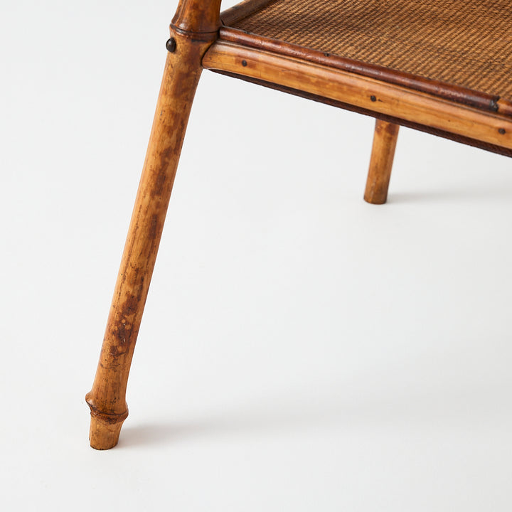 Antique Bamboo Side Table 2