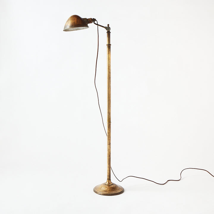Vintage Brass Apothecary Floor Lamp