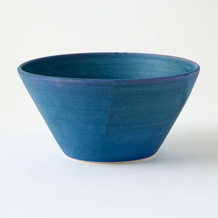 Handmade Salad Bowl in Storm Clouds