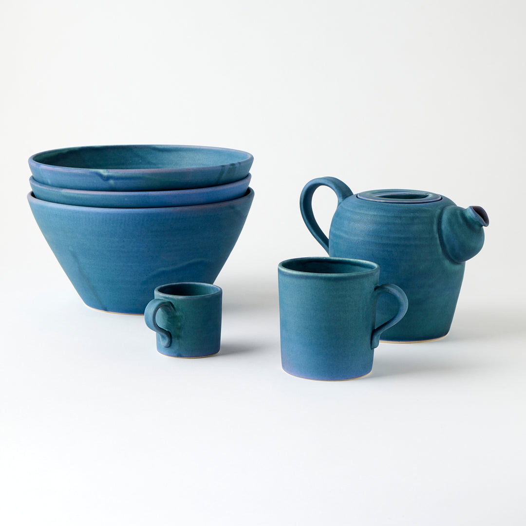Handmade Espresso Mug in Storm Clouds