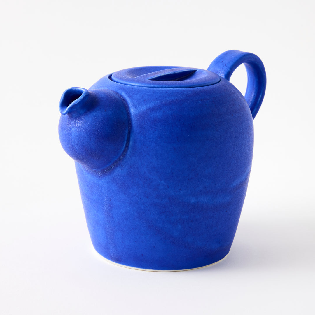 Handmade Tea Pot in Denim