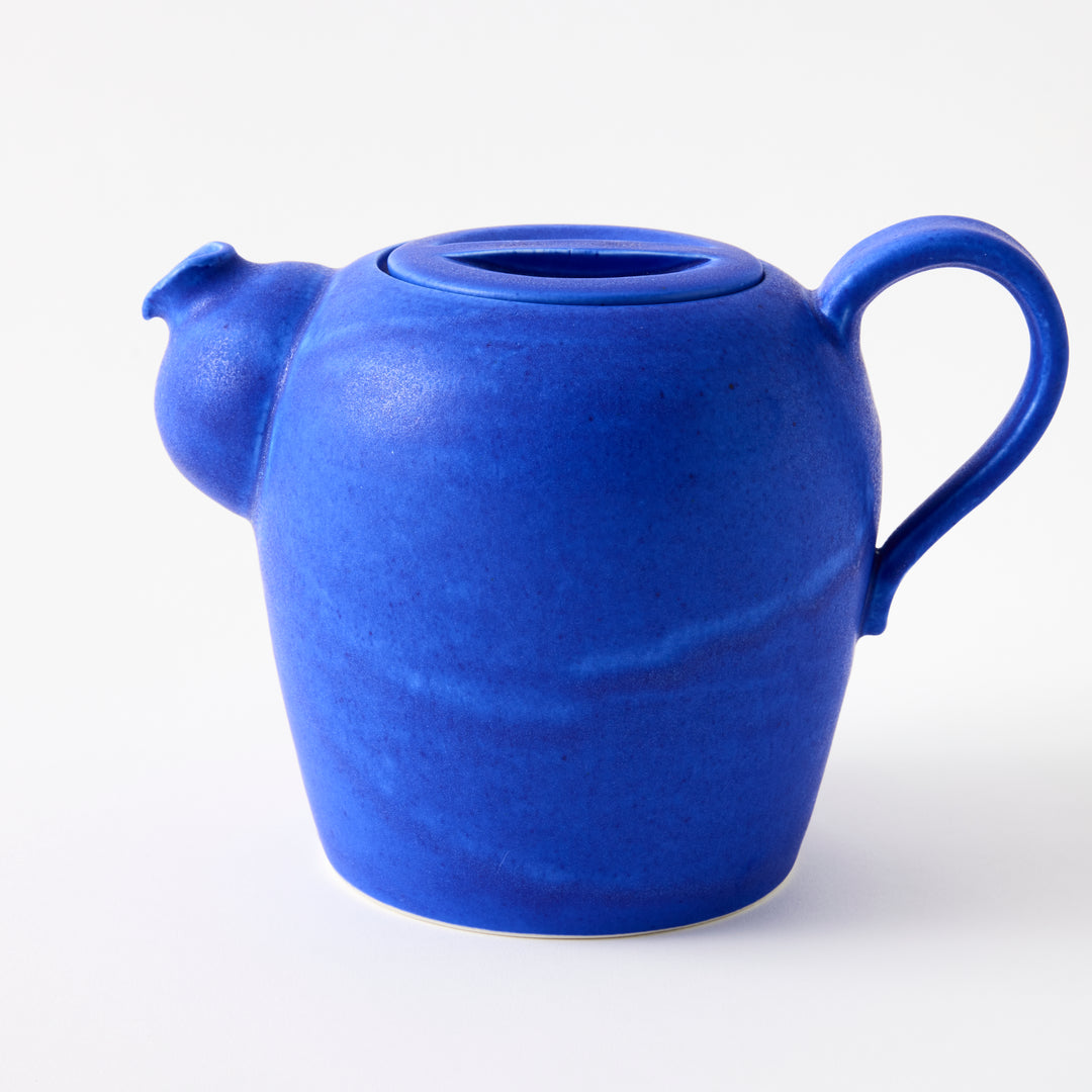 Handmade Tea Pot in Denim