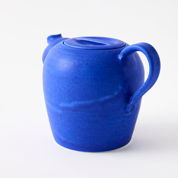 Handmade Tea Pot in Denim