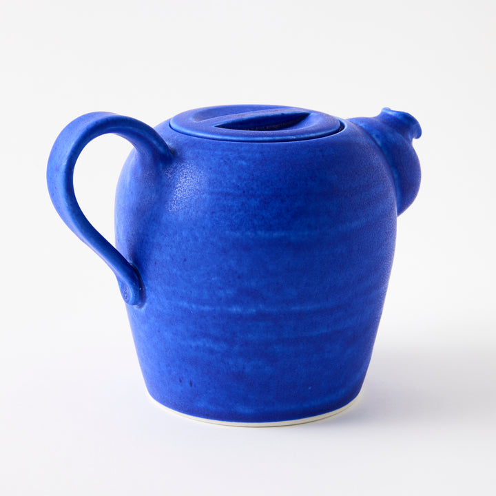 Handmade Tea Pot in Denim