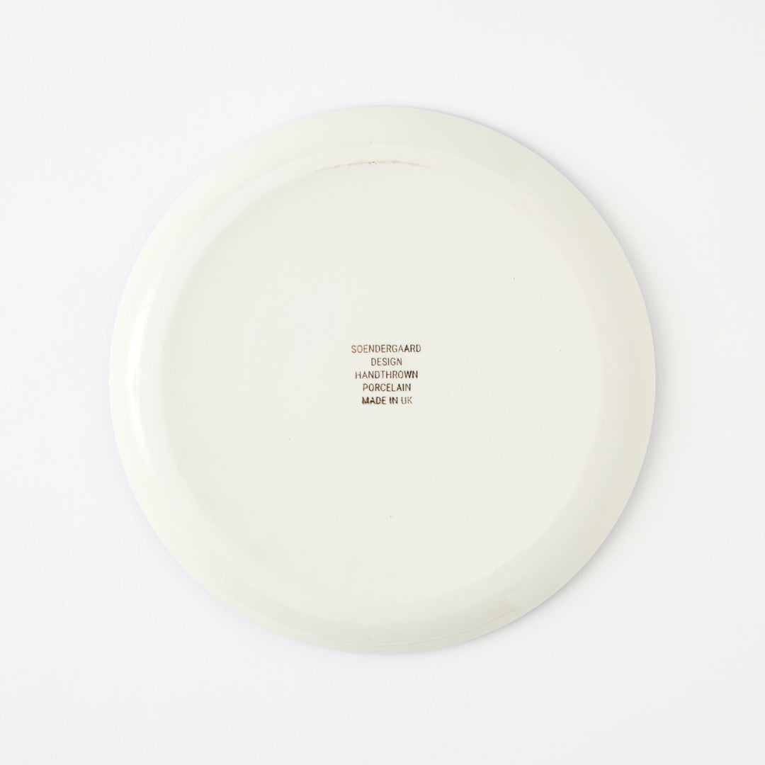 Handmade Side Plate with Blue Stripe