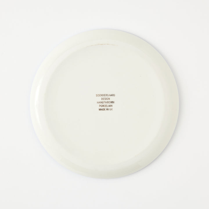 Handmade Side Plate with Blue Stripe
