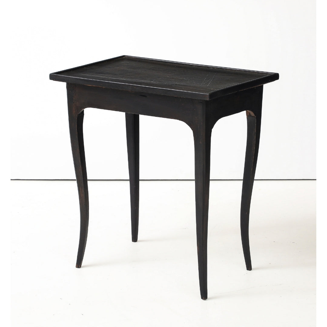 Antique Painted Side Table with Key