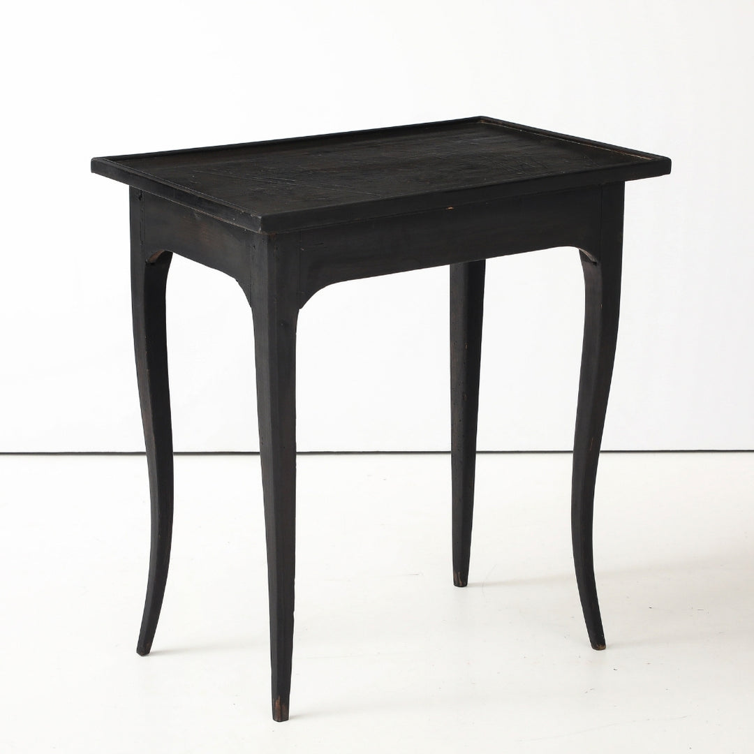 Antique Painted Side Table with Key