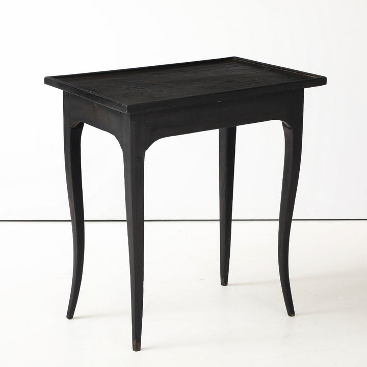 Antique Painted Side Table with Key