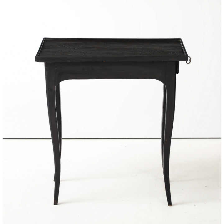 Antique Painted Side Table with Key