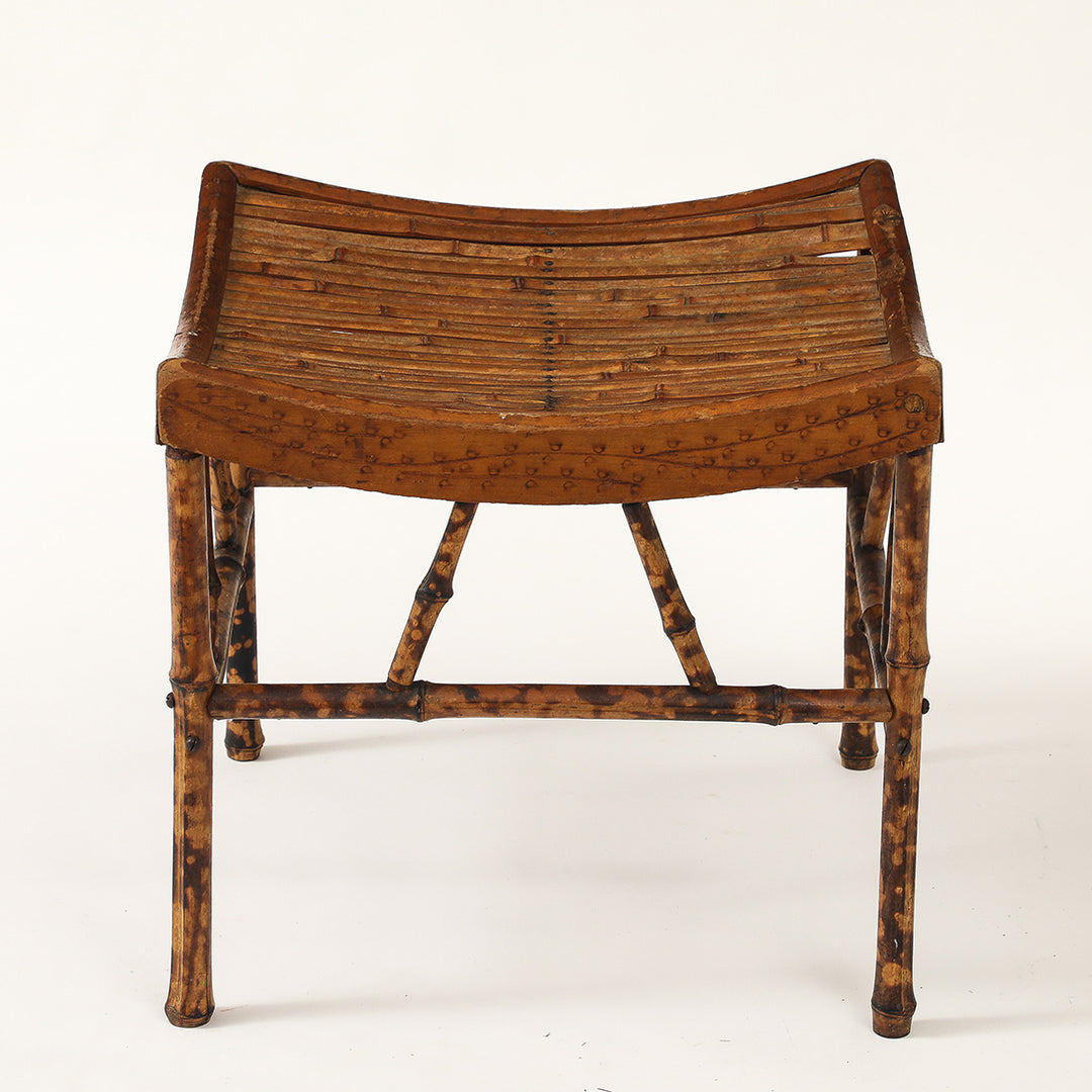 Vintage Thebes Bamboo Stool