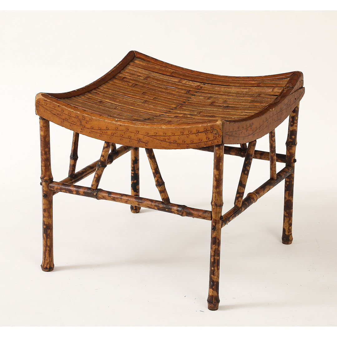 Vintage Thebes Bamboo Stool
