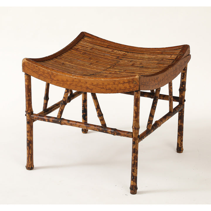 Vintage Thebes Bamboo Stool