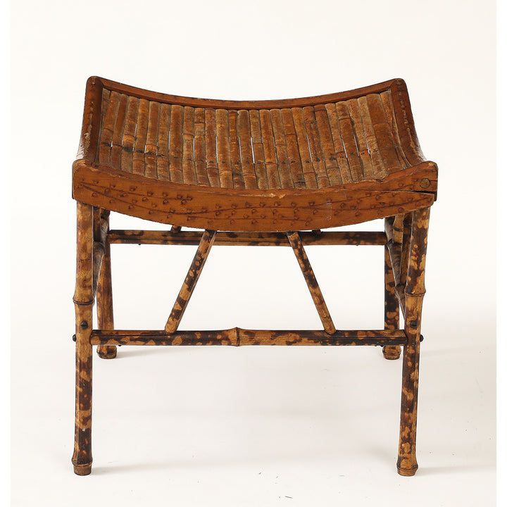 Vintage Thebes Bamboo Stool