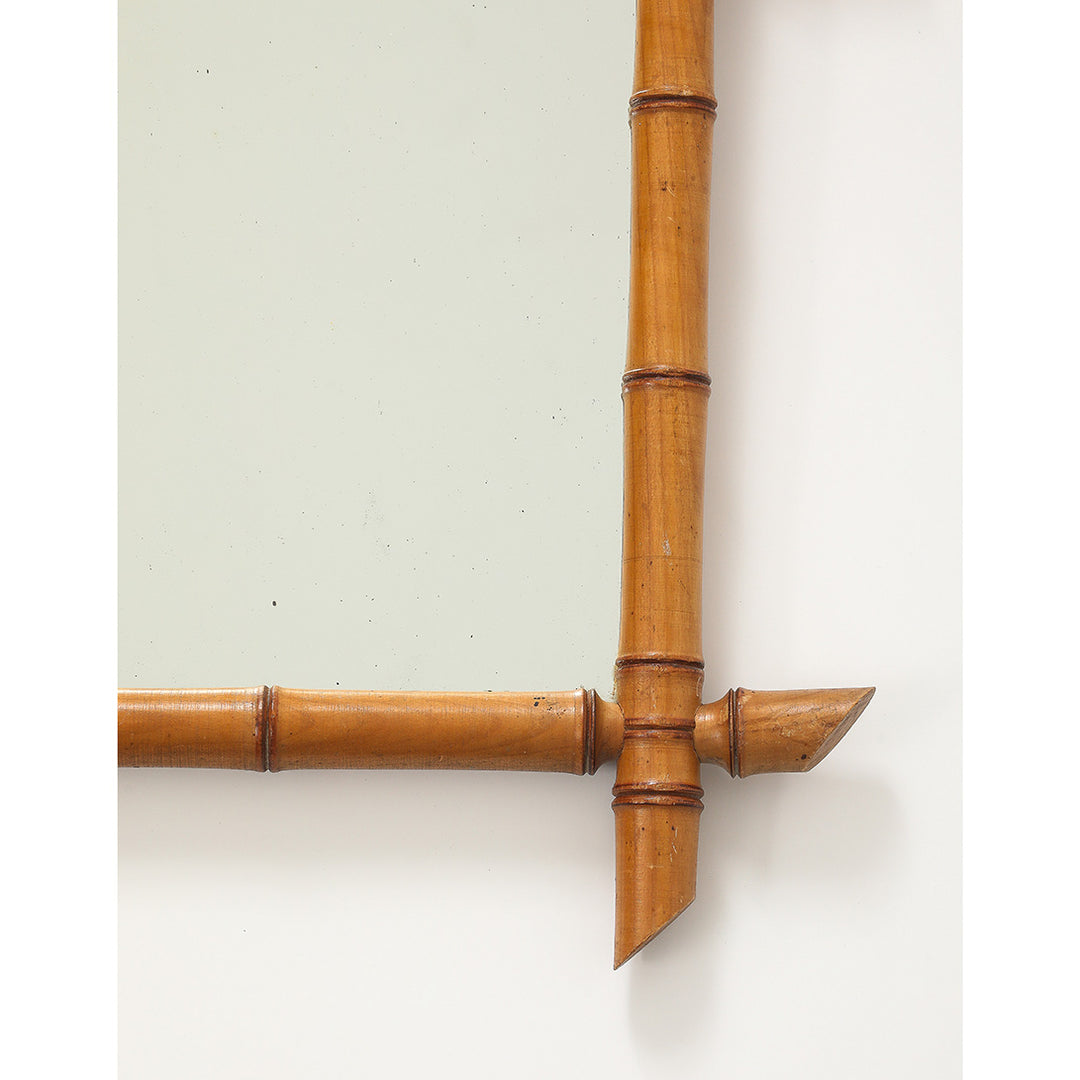 Vintage Faux Bamboo Mirror 1
