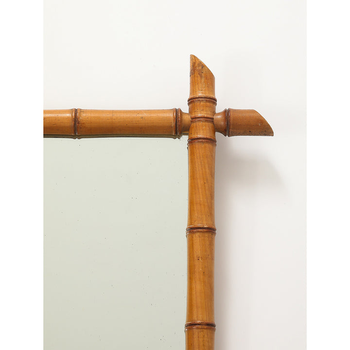 Vintage Faux Bamboo Mirror 1