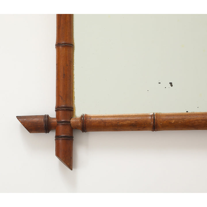 Vintage Faux Bamboo Mirror 2