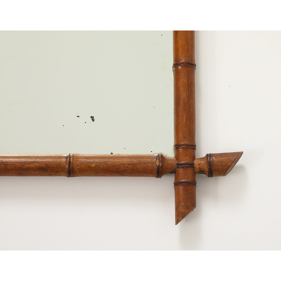 Vintage Faux Bamboo Mirror 2