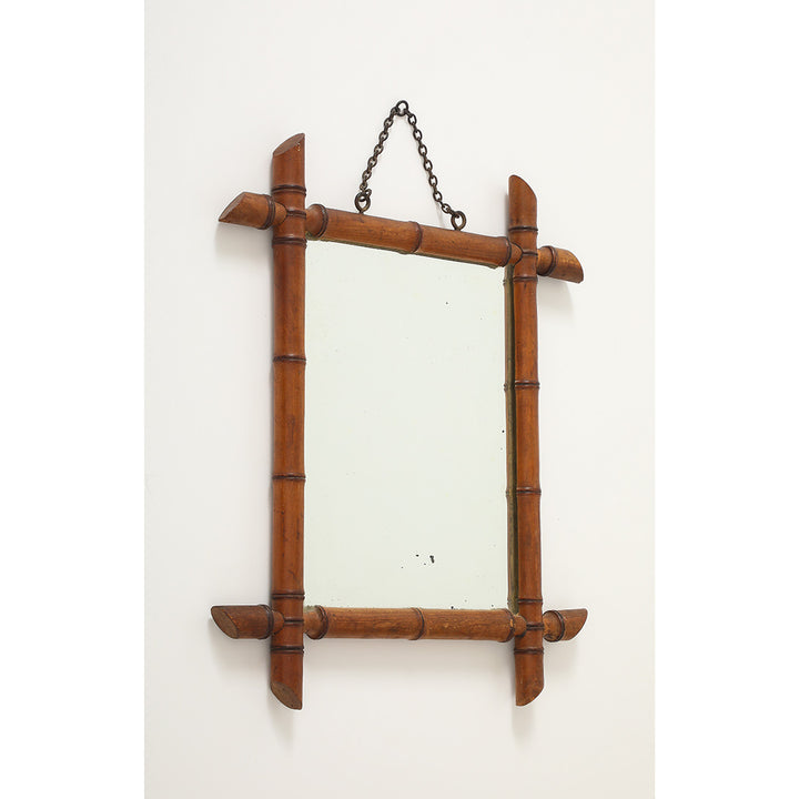 Vintage Faux Bamboo Mirror 2