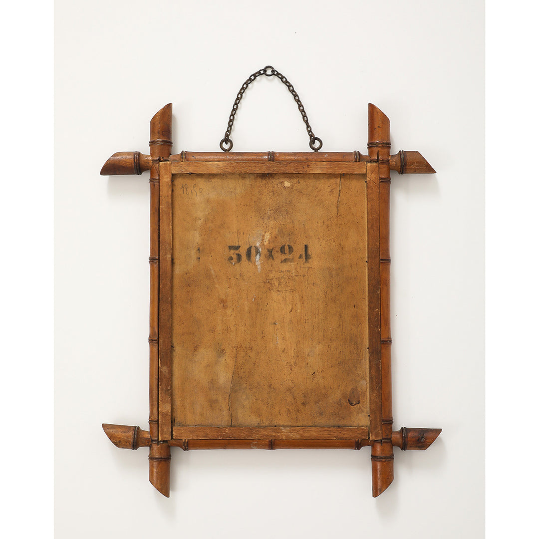Vintage Faux Bamboo Mirror 2
