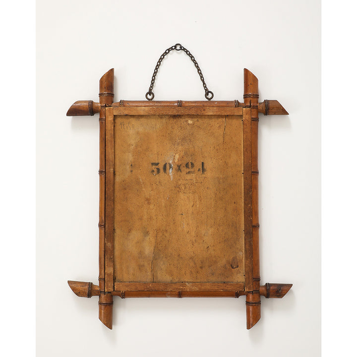Vintage Faux Bamboo Mirror 2
