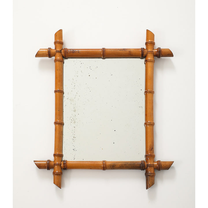 Vintage Faux Bamboo Mirror 3