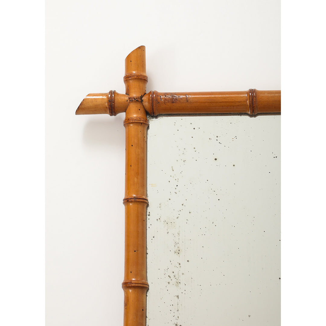 Vintage Faux Bamboo Mirror 3