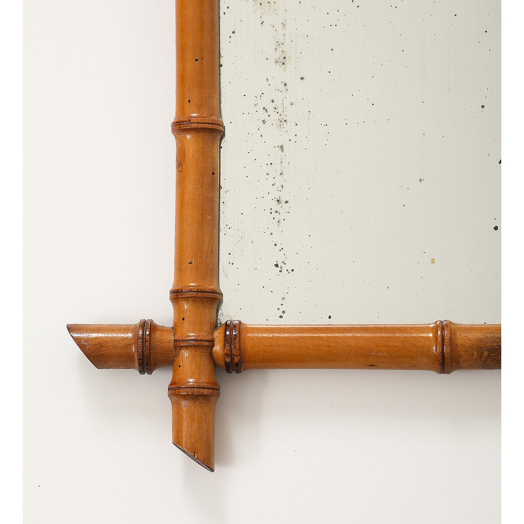 Vintage Faux Bamboo Mirror 3