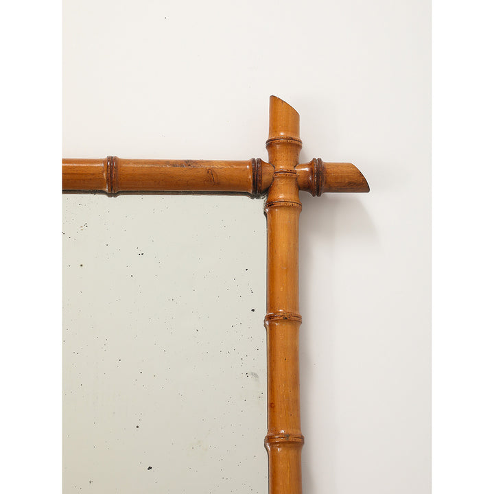 Vintage Faux Bamboo Mirror 3