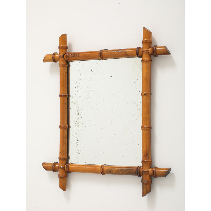 Vintage Faux Bamboo Mirror 3