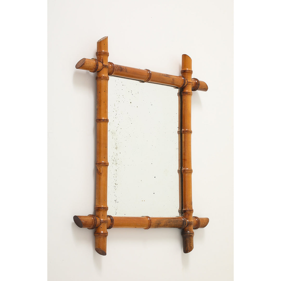 Vintage Faux Bamboo Mirror 3